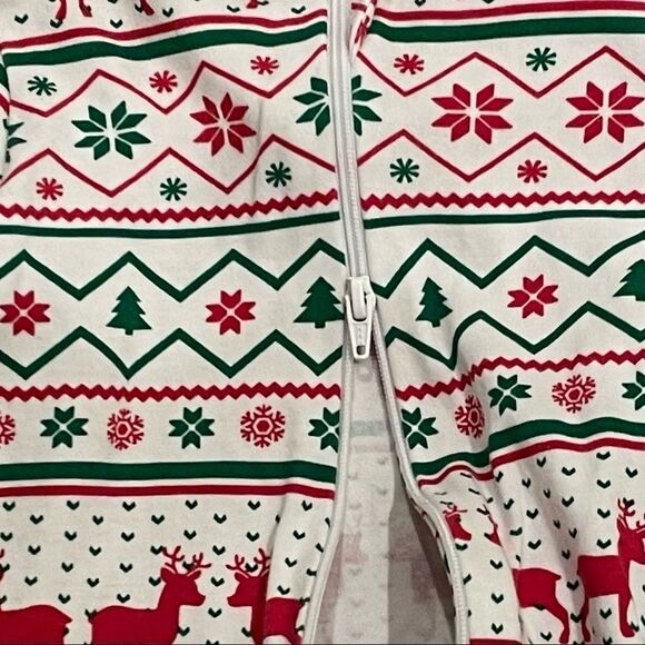 HOLIDAY Time Size 6-9M Baby Unisex Christmas Footie Jumpsuit - Picture 3 of 5